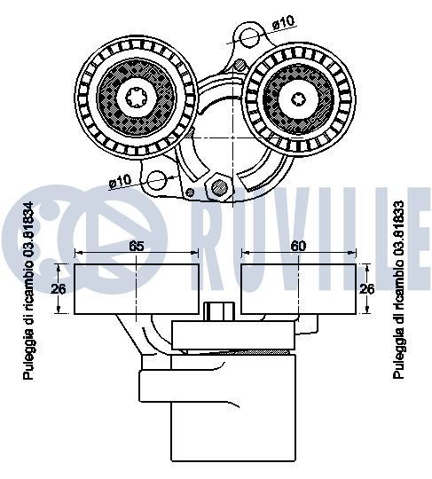 RUVILLE Timing belt kit Article number: 5732770 cheaply