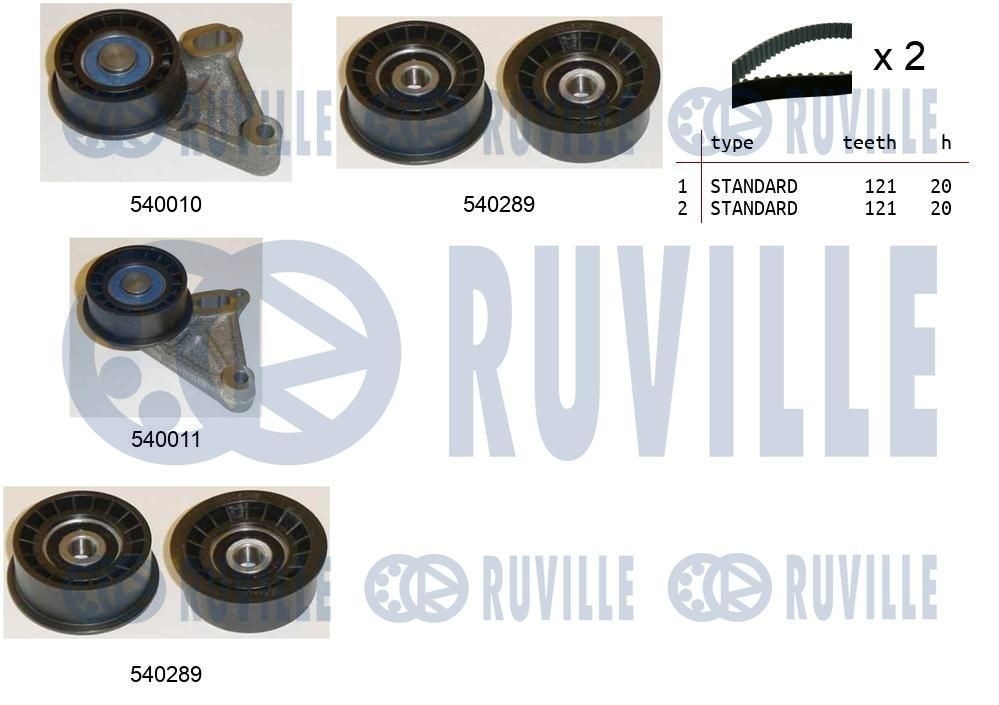 RUVILLE Deflection / Guide Pulley, v-ribbed belt Article number: 58863 cheaply