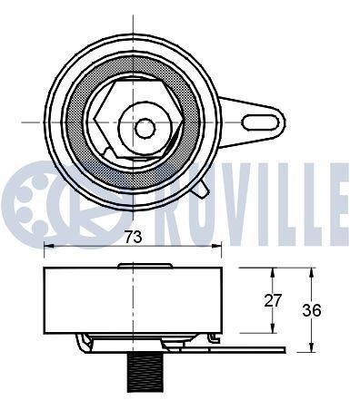 RUVILLE Alternator Freewheel Clutch Article number: 59955 cheaply