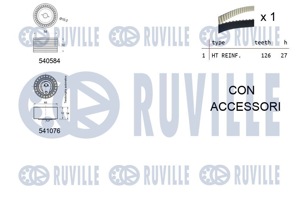 RUVILLE Vannpumpe artikkelnummer: 65241 billig
