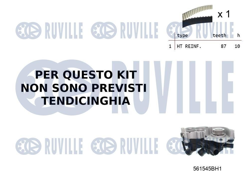 RUVILLE Water pump Article number: 65409 cheaply