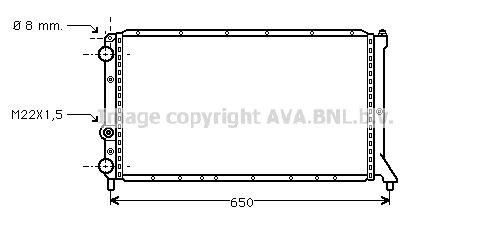 PRASCO Engine radiator Article number: FT2051 cheaply