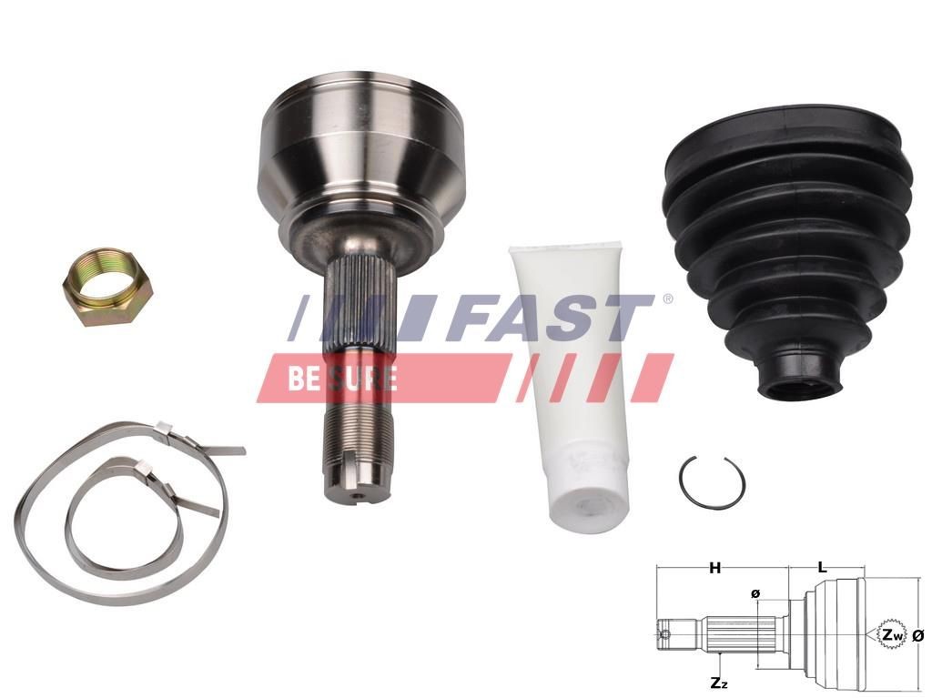 FAST Joint kit, drive shaft Article number: FT25080K cheaply