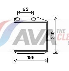 AVA COOLING SYSTEMS Soojusvaheti, salongiküte Artikli number: FTA6313 soodsalt