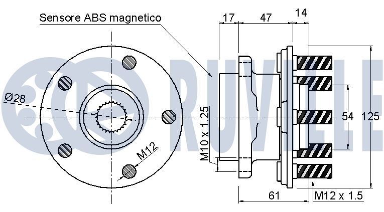 RUVILLE Anti roll bar Article number: 917624 cheaply
