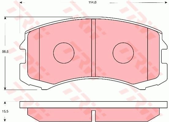TRW Brake pad set Article number: GDB7618 cheaply