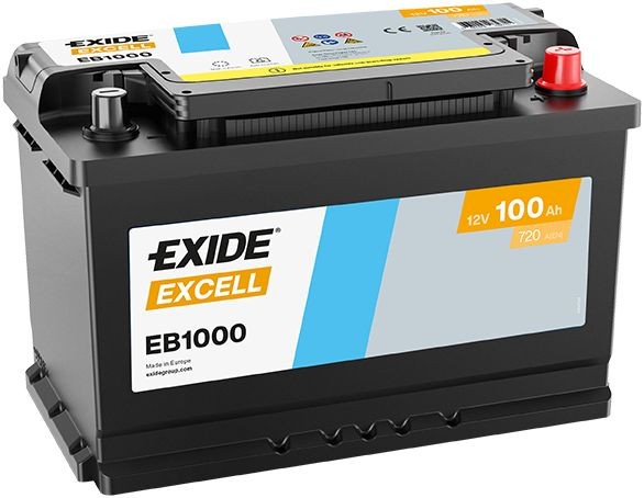 EXIDE Battery Start Article number: EM1000 cheaply