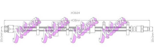 KAWE Brake hose Article number: H3604 cheaply