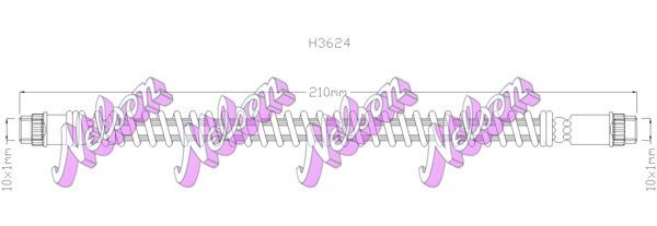 KAWE Brake hose Article number: H3624 cheaply