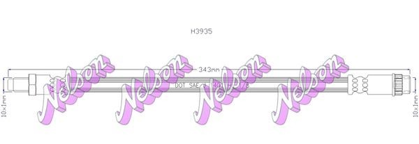 KAWE Brake hose Article number: H3935 cheaply