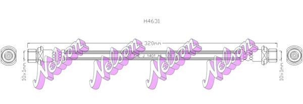 KAWE Bremseslange Varenummer: H4631 billige