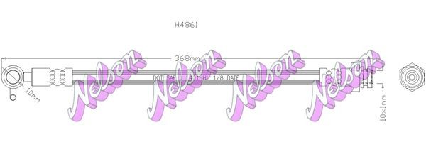 KAWE Brake hose Article number: H4861 cheaply