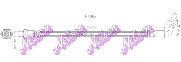 KAWE Brake hose Article number: H4927 cheaply