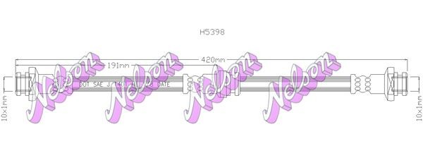 KAWE Bremseslange Varenummer: H5398 billige