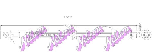 KAWE Brake hose Article number: H5631 cheaply