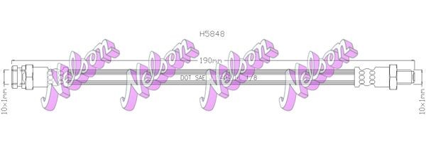 KAWE Bremseslange Varenummer: H5848 billige