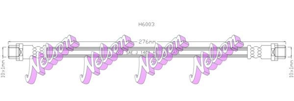 KAWE Brake hose Article number: H6003 cheaply