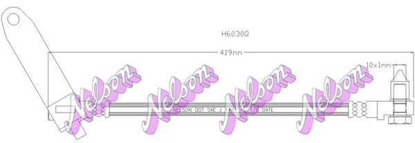 KAWE Brake hose Article number: H6030Q cheaply