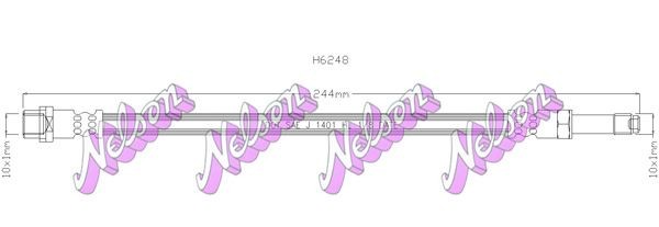 KAWE Brake hose Article number: H6248 cheaply