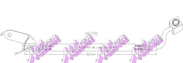 KAWE Brake hose Article number: H6791 cheaply