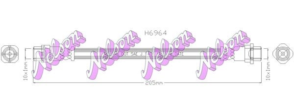 KAWE Bremseslange Varenummer: H6964 billige