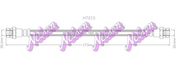 KAWE Brake hose Article number: H7213 cheaply