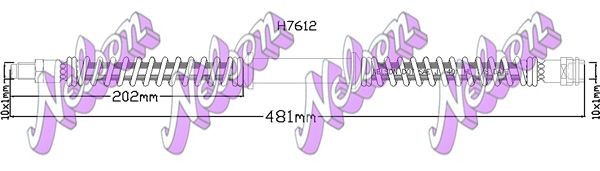 KAWE Brake hose Article number: H7612 cheaply