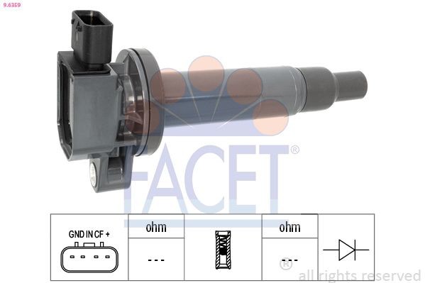 FACET HT.0552 Rep.sæt, strømfordeler POLO 1.3 55 HK Benzin 1994
