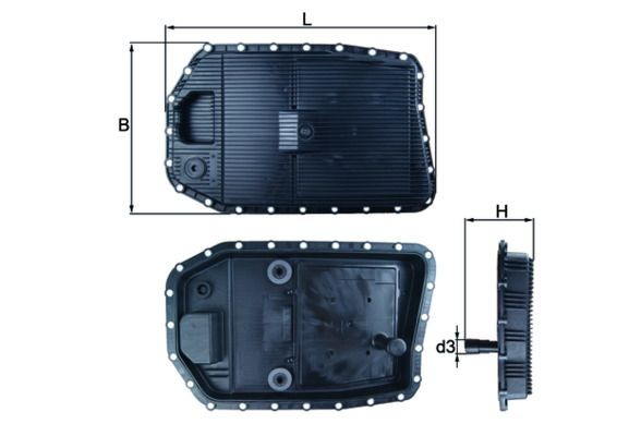 MAHLE ORIGINAL Bundkar, automatisk gear Varenummer: HX 154 billige