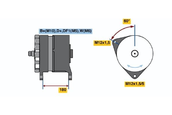 BOSCH Generaator Artikli number: 0 120 689 547 soodsalt