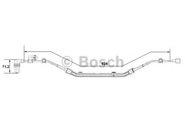 BOSCH ABS Sensor Varenummer: 0 265 001 275 billige