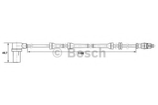 BOSCH ABS Sensor Varenummer: 0 265 006 156 billige