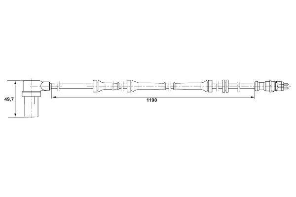 BOSCH ABS sensor Article number: 0 265 006 156 cheaply
