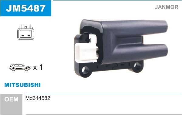 JANMOR Ignition coil Article number: JM5487 cheaply