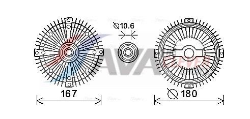 AVA COOLING SYSTEMS Intercooler Article number: KA4232 cheaply
