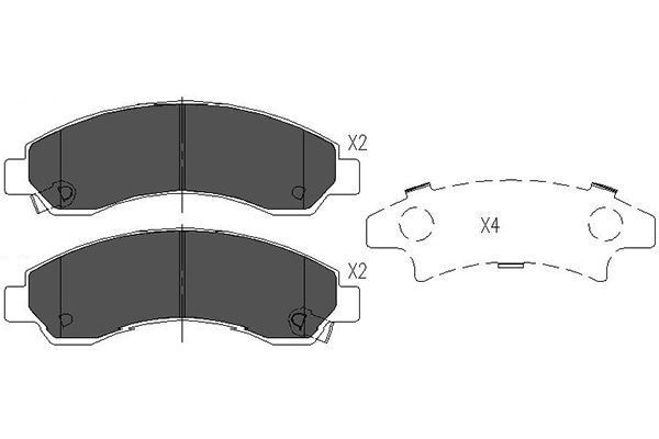 KAVO PARTS Brake pad set Article number: KBP-3514 cheaply