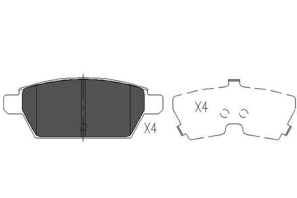 KAVO PARTS Brake pad set Article number: KBP-4554 cheaply