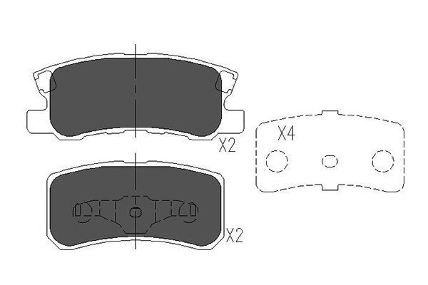 KAVO PARTS Brake pad set Article number: KBP-5515 cheaply