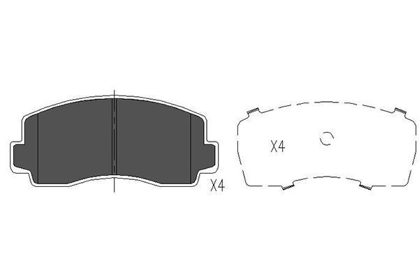 KAVO PARTS Brake pad set Article number: KBP-5528 cheaply