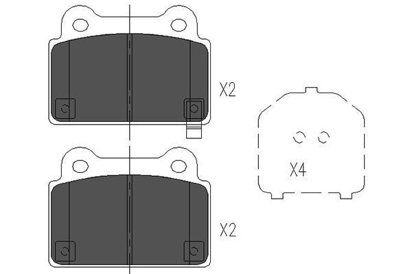 KAVO PARTS Brake pad set Article number: KBP-5542 cheaply