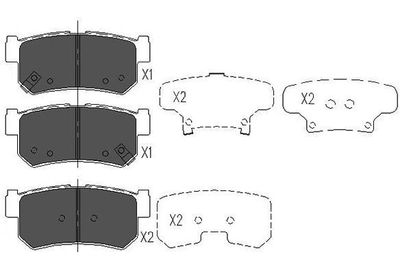 KAVO PARTS Brake pad set Article number: KBP-7501 cheaply