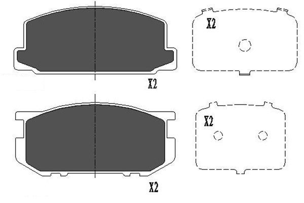 KAVO PARTS Piduriklotsid Artikli number: KBP-9030 soodsalt
