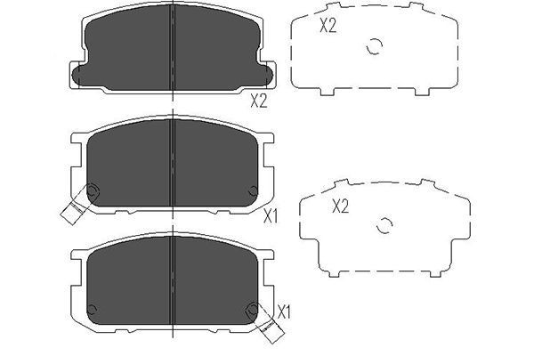 KAVO PARTS Piduriklotsid Artikli number: KBP-9035 soodsalt