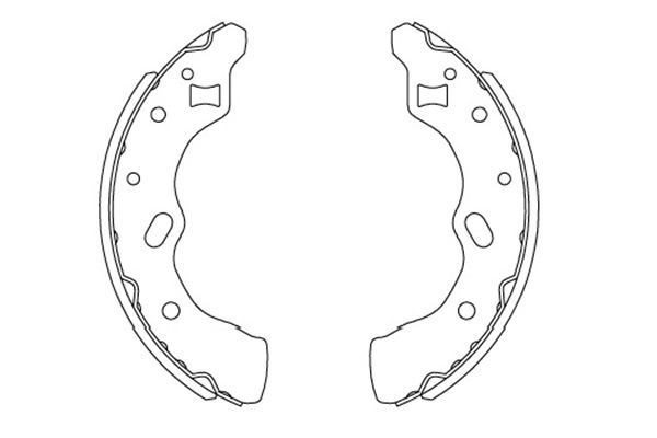 KAVO PARTS Brake Shoe Set Article number: KBS-5406 cheaply