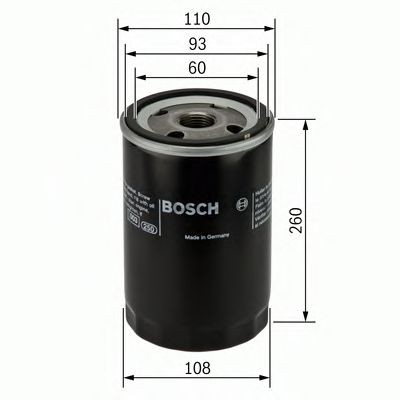 BOSCH Oil filter Article number: 0 451 104 018 cheaply