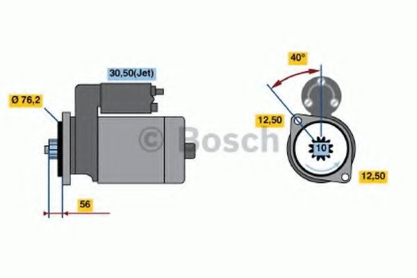 BOSCH Starter motor Article number: 0 986 020 780 cheaply