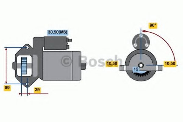 BOSCH Starter Artikli number: 0 986 021 810 soodsalt
