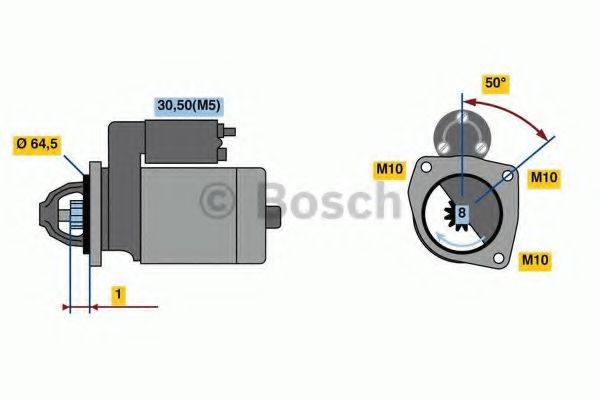 BOSCH Starter Artikli number: 0 986 022 810 soodsalt