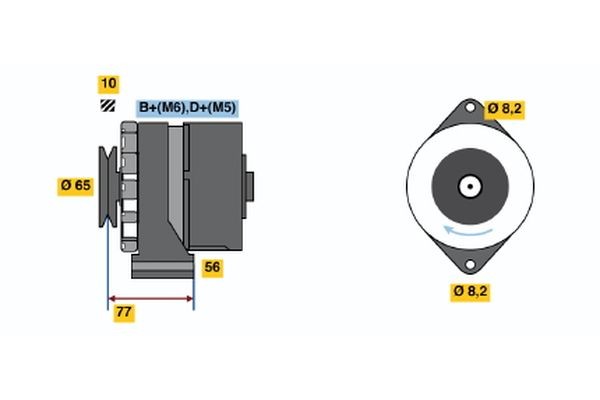 BOSCH Alternator Article number: 0 986 030 880 cheaply