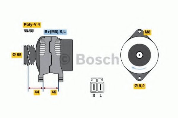 BOSCH Generaator Artikli number: 0 986 038 211 soodsalt